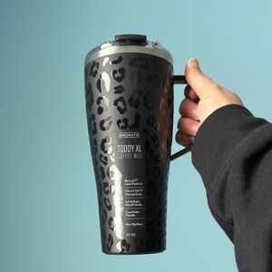 BrüMate Toddy XL Coffee Mug with Leopard Print